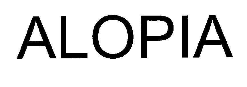 Mẫu nhãn hiệu ALOPIA