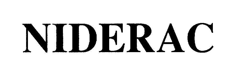 Mẫu nhãn hiệu NIDERAC