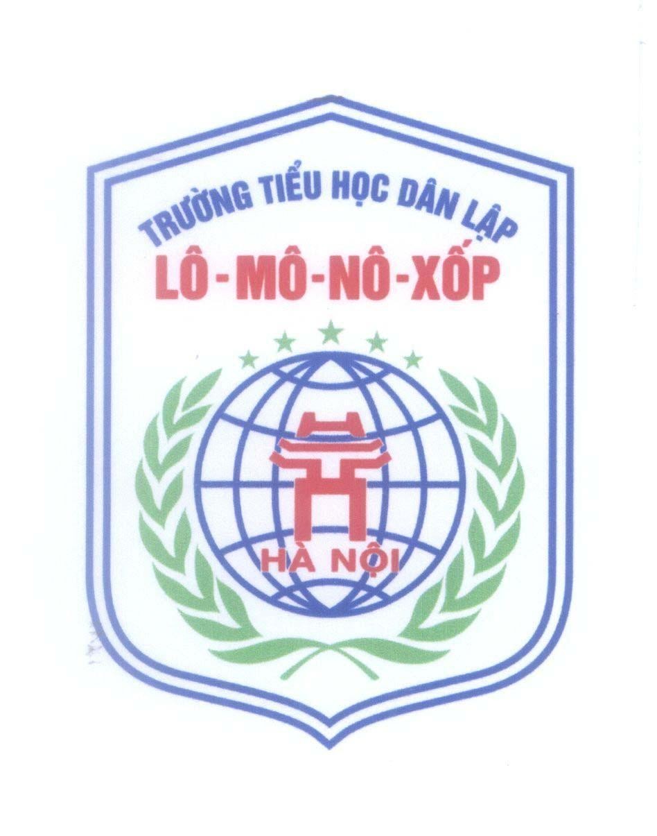 Mẫu nhãn hiệu Trường Tiểu Học Dân Lập Lô - Mô - Nô - Xốp Hà Nội