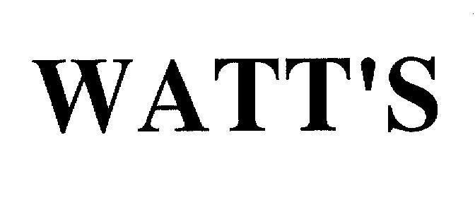 Mẫu nhãn hiệu WATT'S