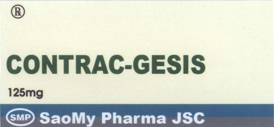 Mẫu nhãn hiệu CONTRAC-GESIS SMP SaoMy Pharma JSC