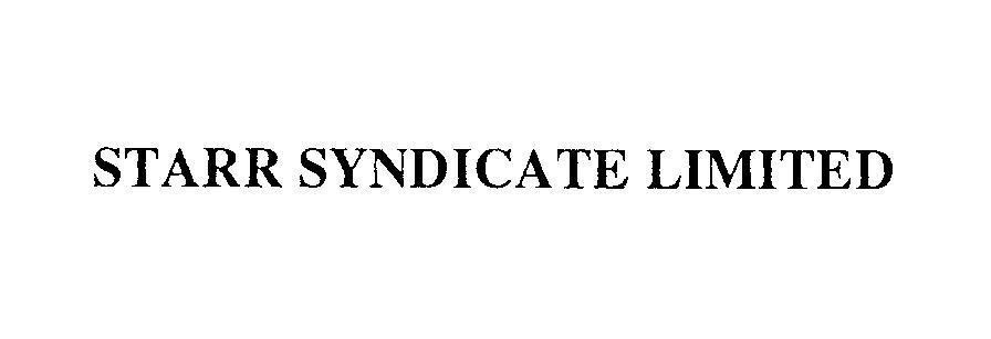 Mẫu nhãn hiệu STARR SYNDICATE LIMITED
