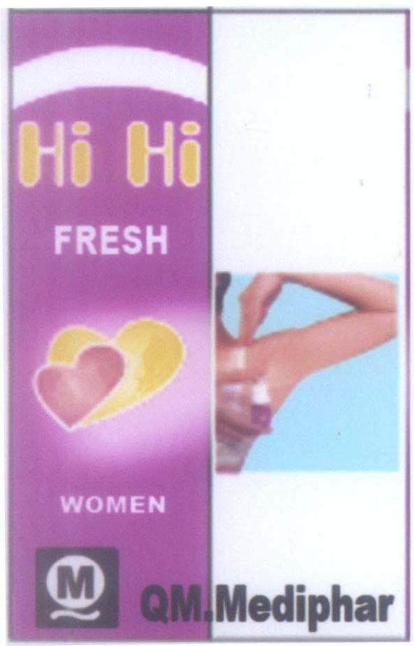 Mẫu nhãn hiệu Q M QM.Mediphar Hi Hi FRESH WOMEN
