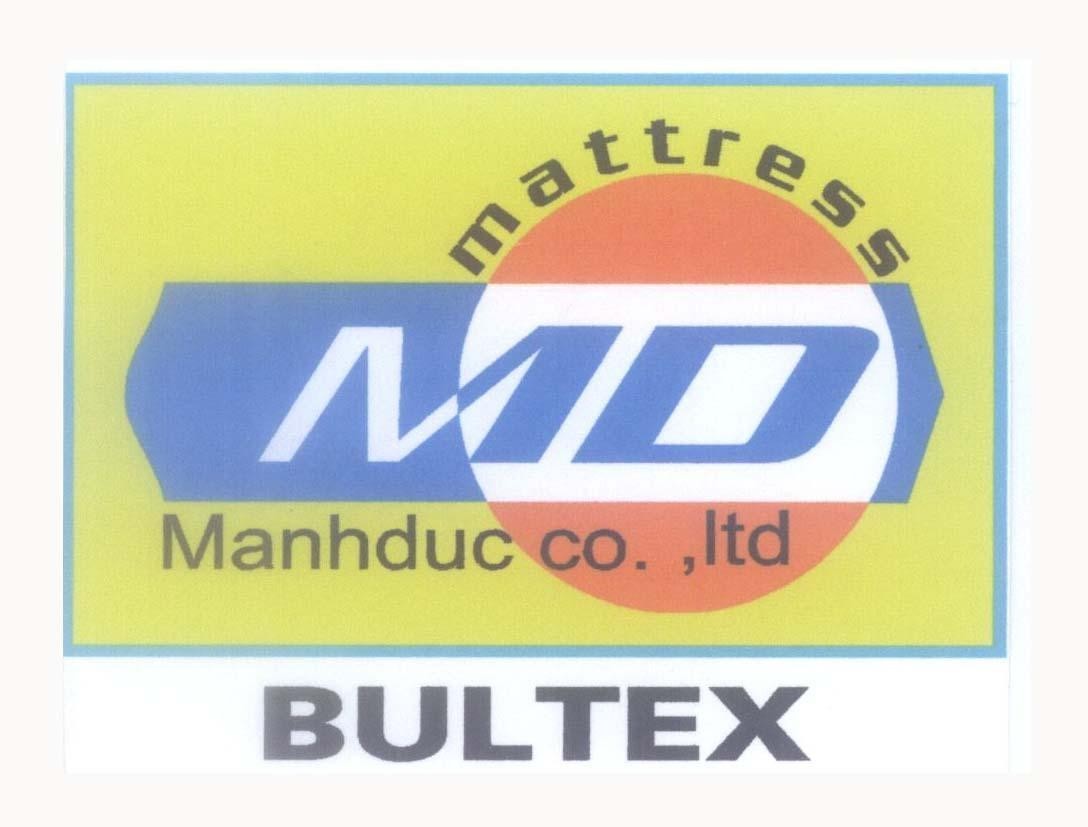 Mẫu nhãn hiệu MD mattress Manhduc co., ltd BULTEX