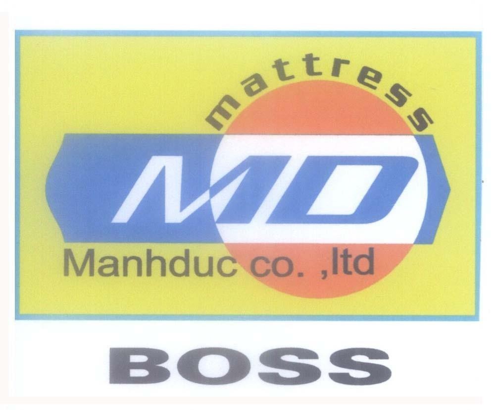 Mẫu nhãn hiệu MD mattress Manhduc co., ltd BOSS