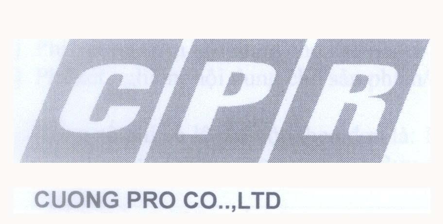 Mẫu nhãn hiệu CPR CUONG PRO..,LTD
