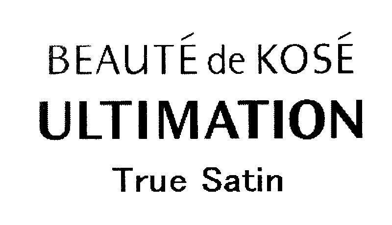 Mẫu nhãn hiệu BEAUTE de KOSE ULTIMATION True Satin