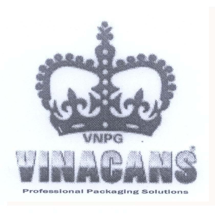 Mẫu nhãn hiệu VNPG VINACANS Professional Packaging Solutions