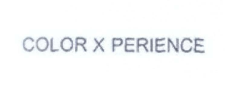 Mẫu nhãn hiệu COLOR X PERIENCE