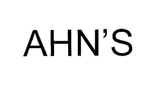 Mẫu nhãn hiệu AHN'S
