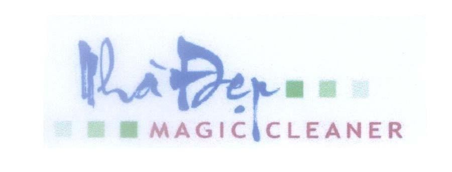 Mẫu nhãn hiệu Nhà Đẹp MAGIC CLEANER