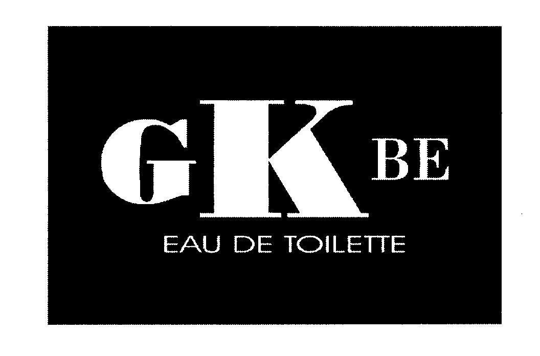 Mẫu nhãn hiệu GK BE EAU DE TOILETTE