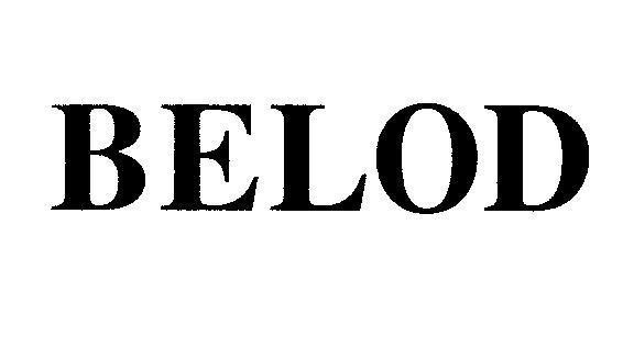 Mẫu nhãn hiệu BELOD