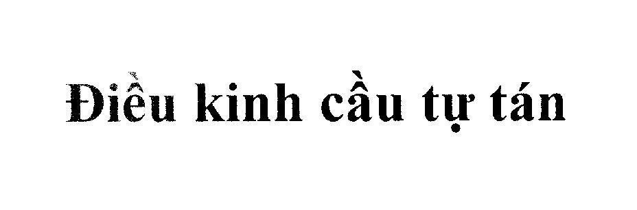 Mẫu nhãn hiệu Điều kinh cầu tự tán