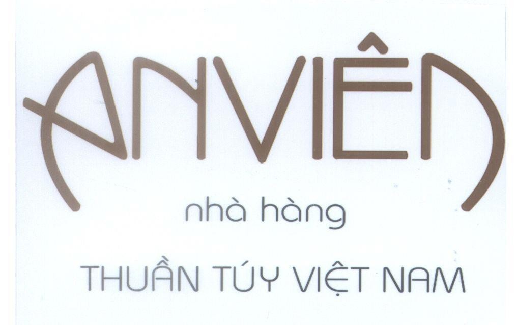Mẫu nhãn hiệu AN VIÊN nhà hàng Thuần Tuý Việt Nam