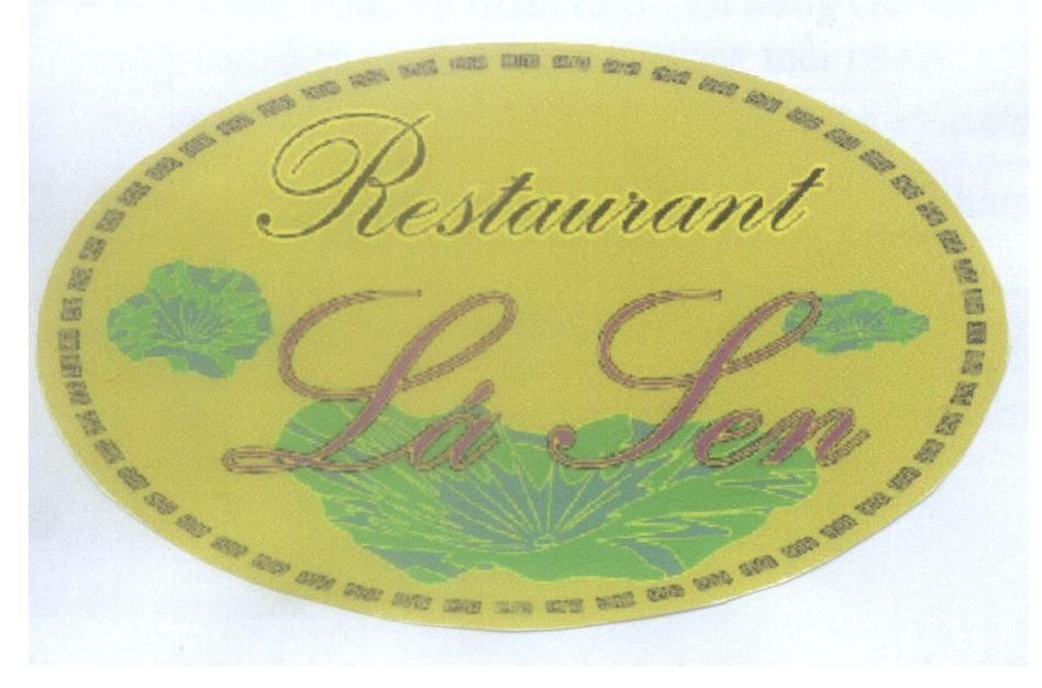 Mẫu nhãn hiệu Restaurant Lá Sen