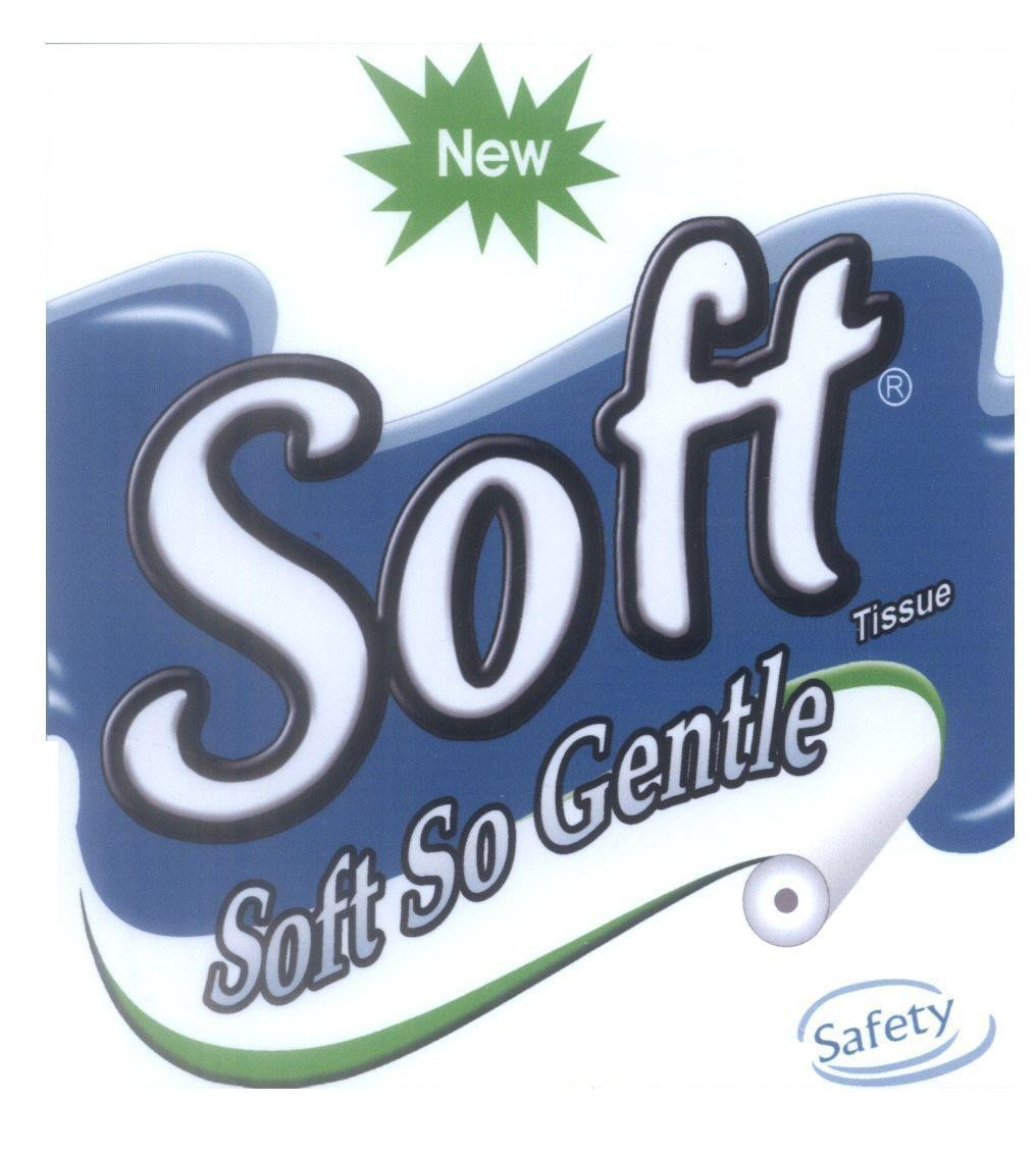 Mẫu nhãn hiệu Soft Soft So Gentle Tissue Safety New