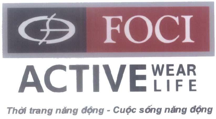 Mẫu nhãn hiệu F C FOCI ACTIVE WEAR LIFE Thời trang năng động - Cuộc sống năng động