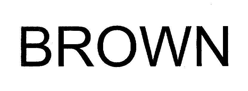 Mẫu nhãn hiệu BROWN