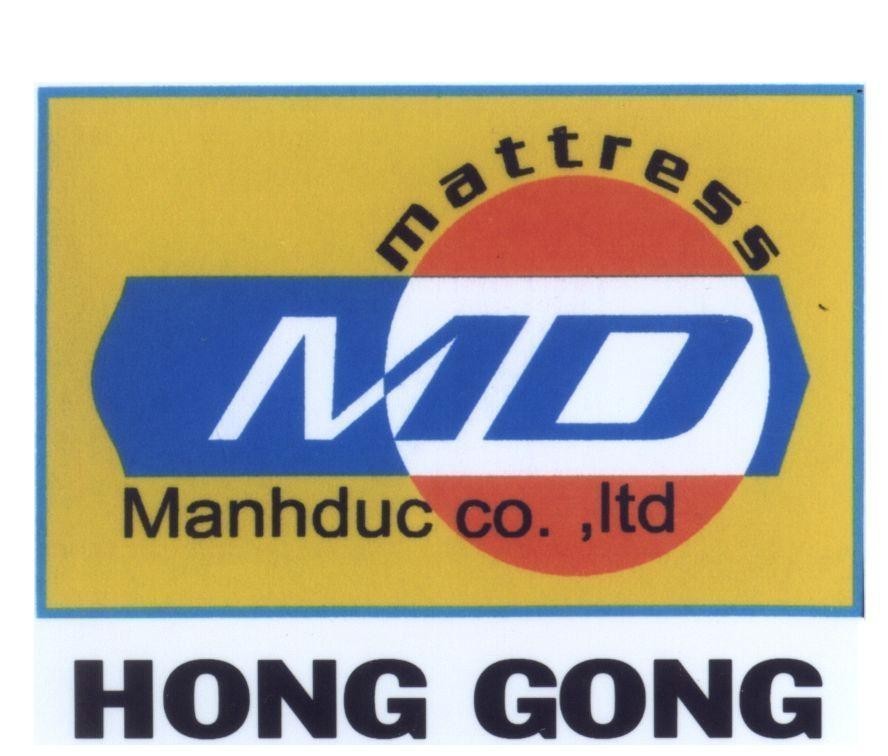 Mẫu nhãn hiệu MD mattress Manhduc co.,ltd HONG GONG