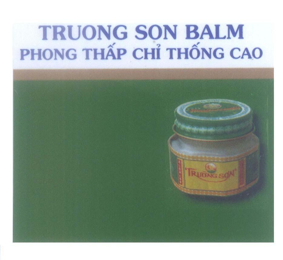Mẫu nhãn hiệu TRUONG SON BALM Phong Thấp Chỉ Thống Cao
