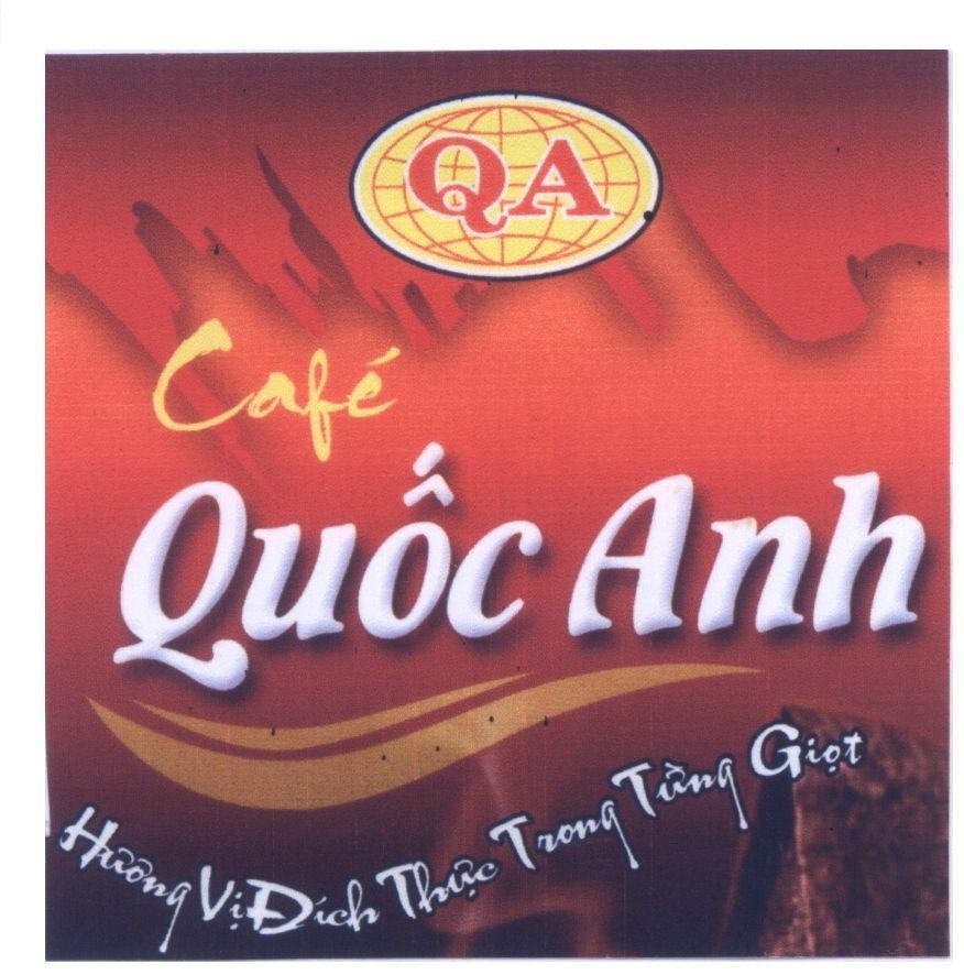 Mẫu nhãn hiệu QA Café Quốc Anh Hương Vị Đích Thực Trong Từng Giọt