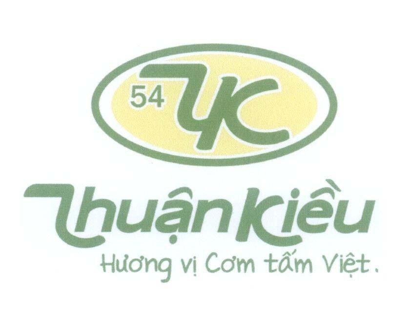 Mẫu nhãn hiệu 54 TK Thuận Kiều Hương Vị Cơm Tấm Việt.