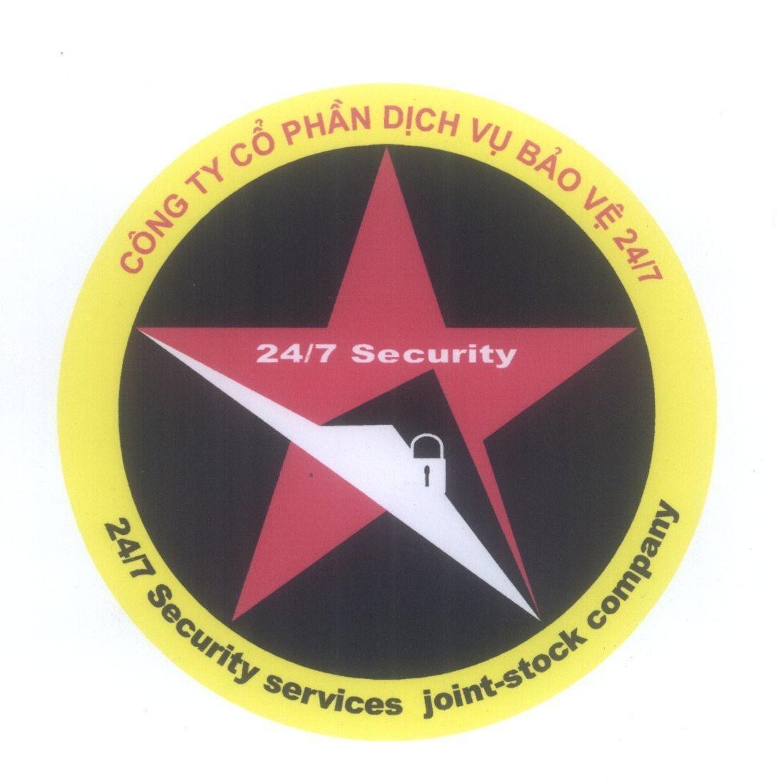Mẫu nhãn hiệu 24/7 Security Công Ty Cổ Phần Dịch Vụ Bảo Vệ 24/7 24/7 Security services joint-stock company
