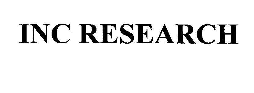 Mẫu nhãn hiệu INC RESEARCH