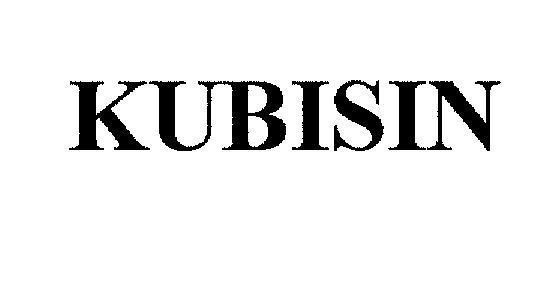 Mẫu nhãn hiệu KUBISIN