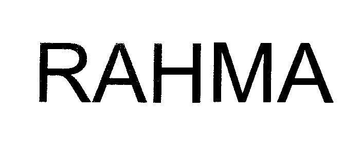 Mẫu nhãn hiệu RAHMA