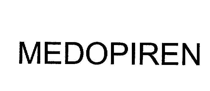 Mẫu nhãn hiệu MEDOPIREN