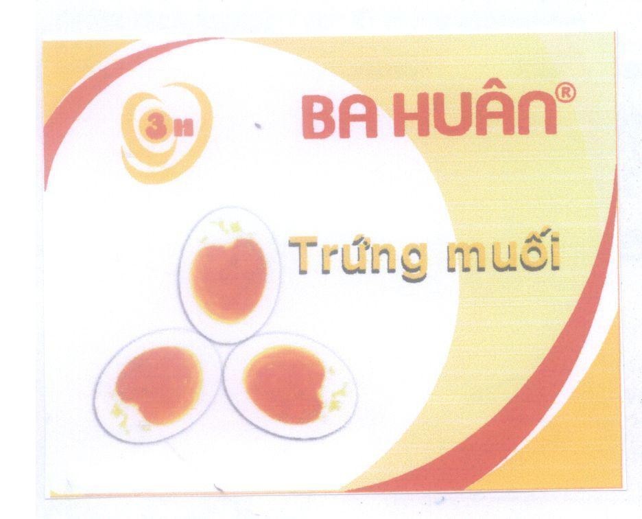 Mẫu nhãn hiệu 3H BA HUÂN Trứng muối