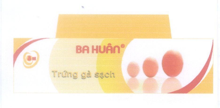 Mẫu nhãn hiệu 3H BA HUÂN Trứng gà sạch