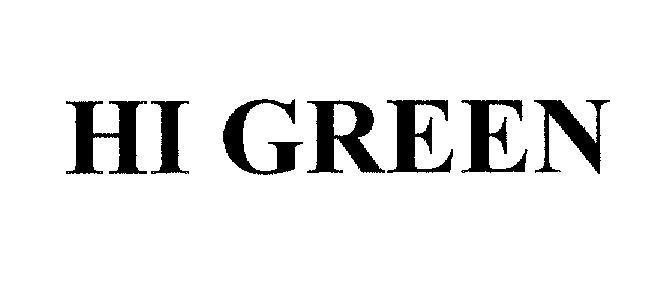 Mẫu nhãn hiệu Hl GREEN