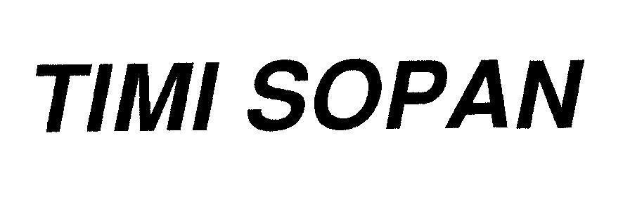 Mẫu nhãn hiệu TIMI SOPAN