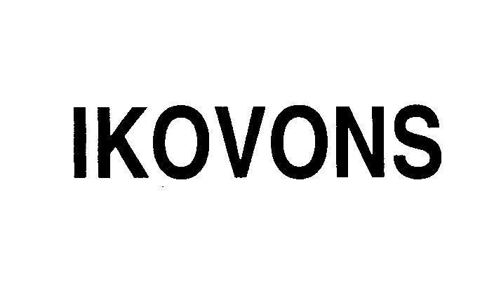 Mẫu nhãn hiệu IKOVONS