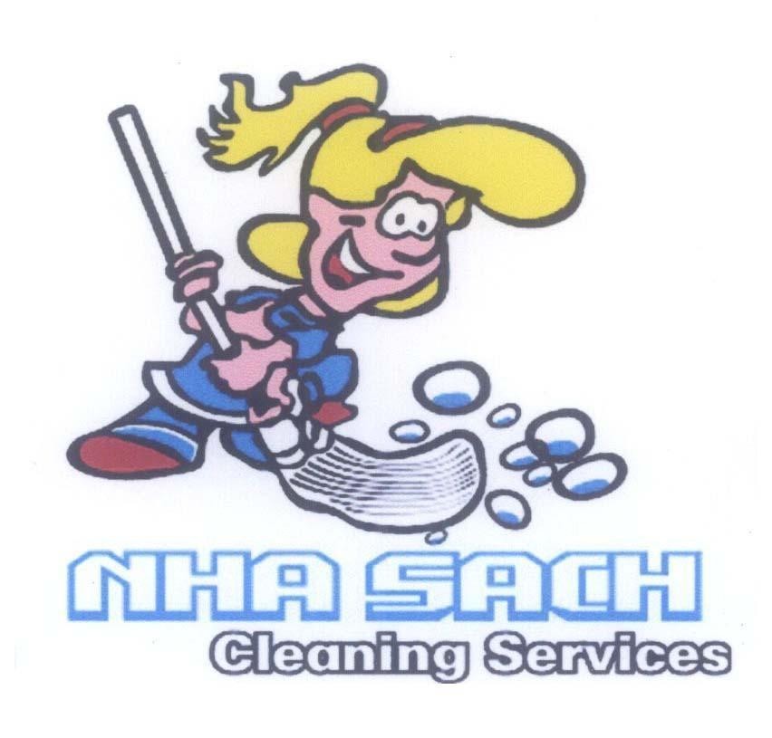 Mẫu nhãn hiệu NHA SACH Cleaning Services