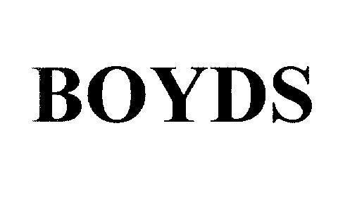 Mẫu nhãn hiệu BOYDS