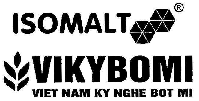 Mẫu nhãn hiệu ISOMALT VIKYBOMI VIET NAM KY NGHE BOT MI