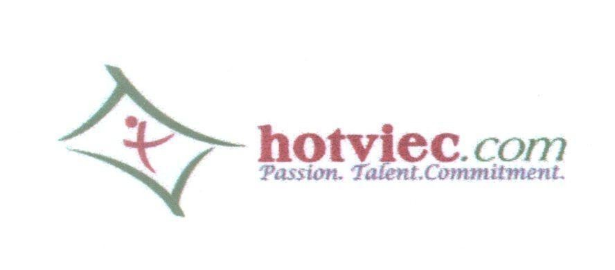 Mẫu nhãn hiệu hotviec.com Passion.Talent.Commitment