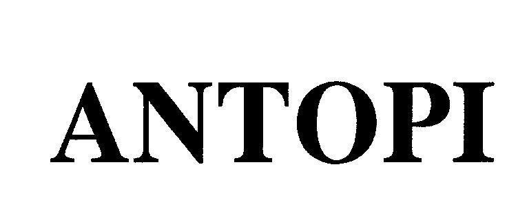 Mẫu nhãn hiệu ANTOPI