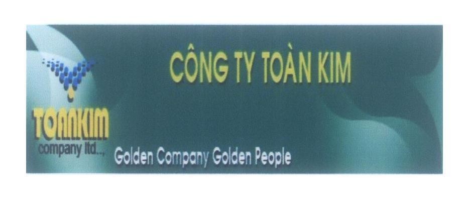 Mẫu nhãn hiệu Công Ty Toàn Kim Golden Company Golden People V TOANKIM Company ltd..