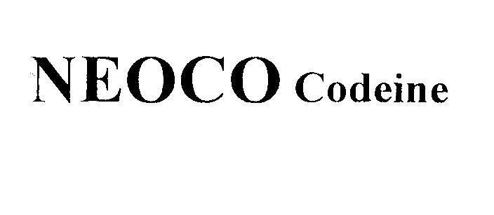 Mẫu nhãn hiệu NEOCO Codeine