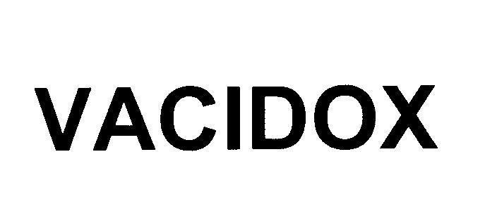 Mẫu nhãn hiệu VACIDOX