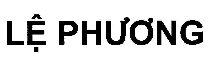 Mẫu nhãn hiệu Lệ Phương