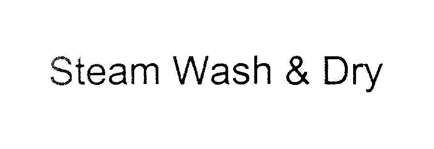 Mẫu nhãn hiệu Steam Wash & Dry