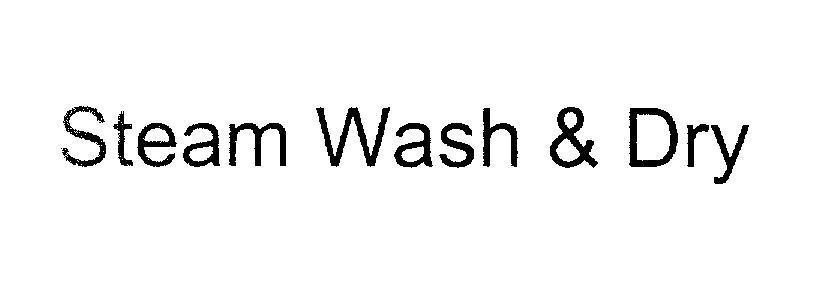 Mẫu nhãn hiệu Steam Wash & Dry