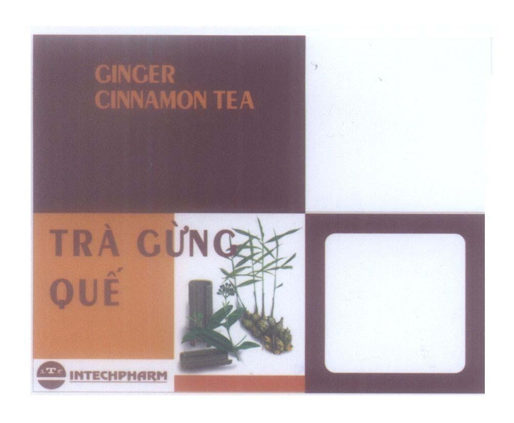 Mẫu nhãn hiệu Trà Gừng Quế INTECHPHARM GINGER CINNAMON TEA