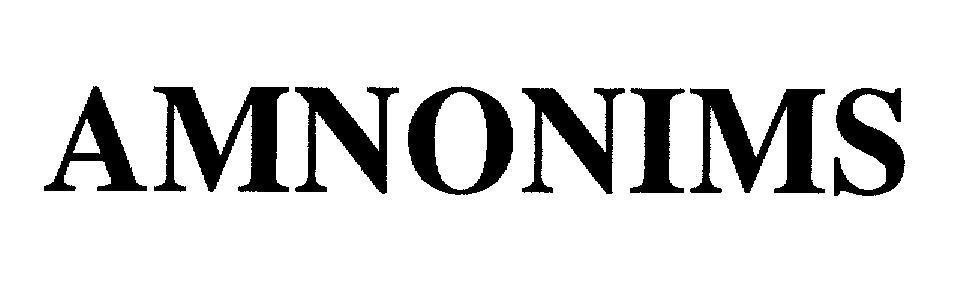 Mẫu nhãn hiệu AMNONIMS